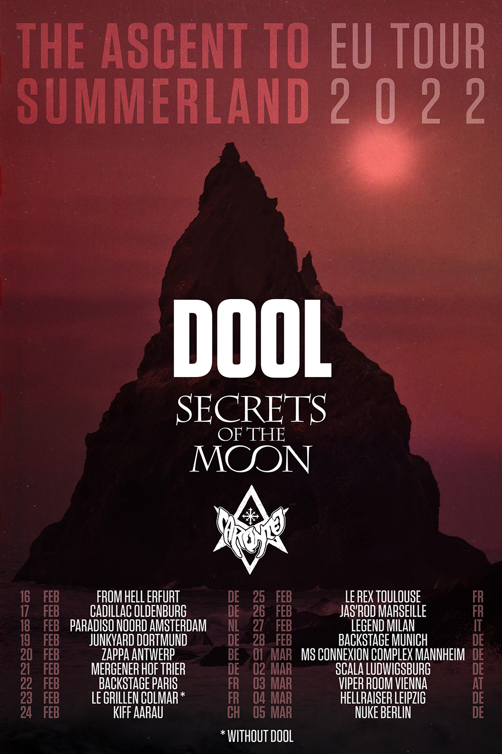 Dool Secrets Of The Moon Tournee