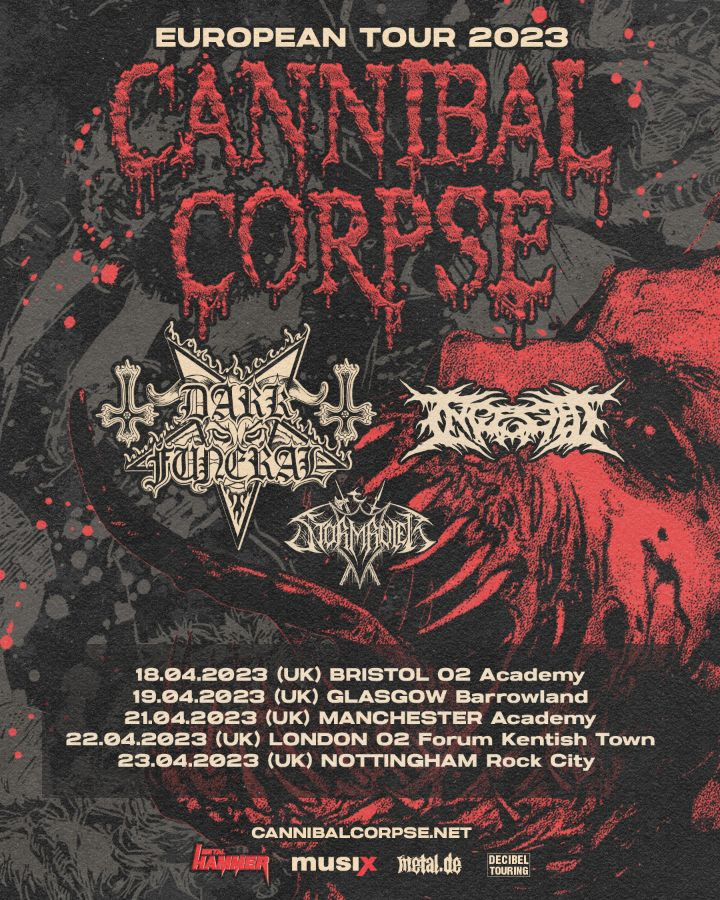 Tour Cannibal Corpse Europa