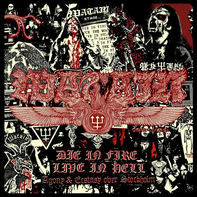 Watain - Die In Fire - Live In Hell - Artwork