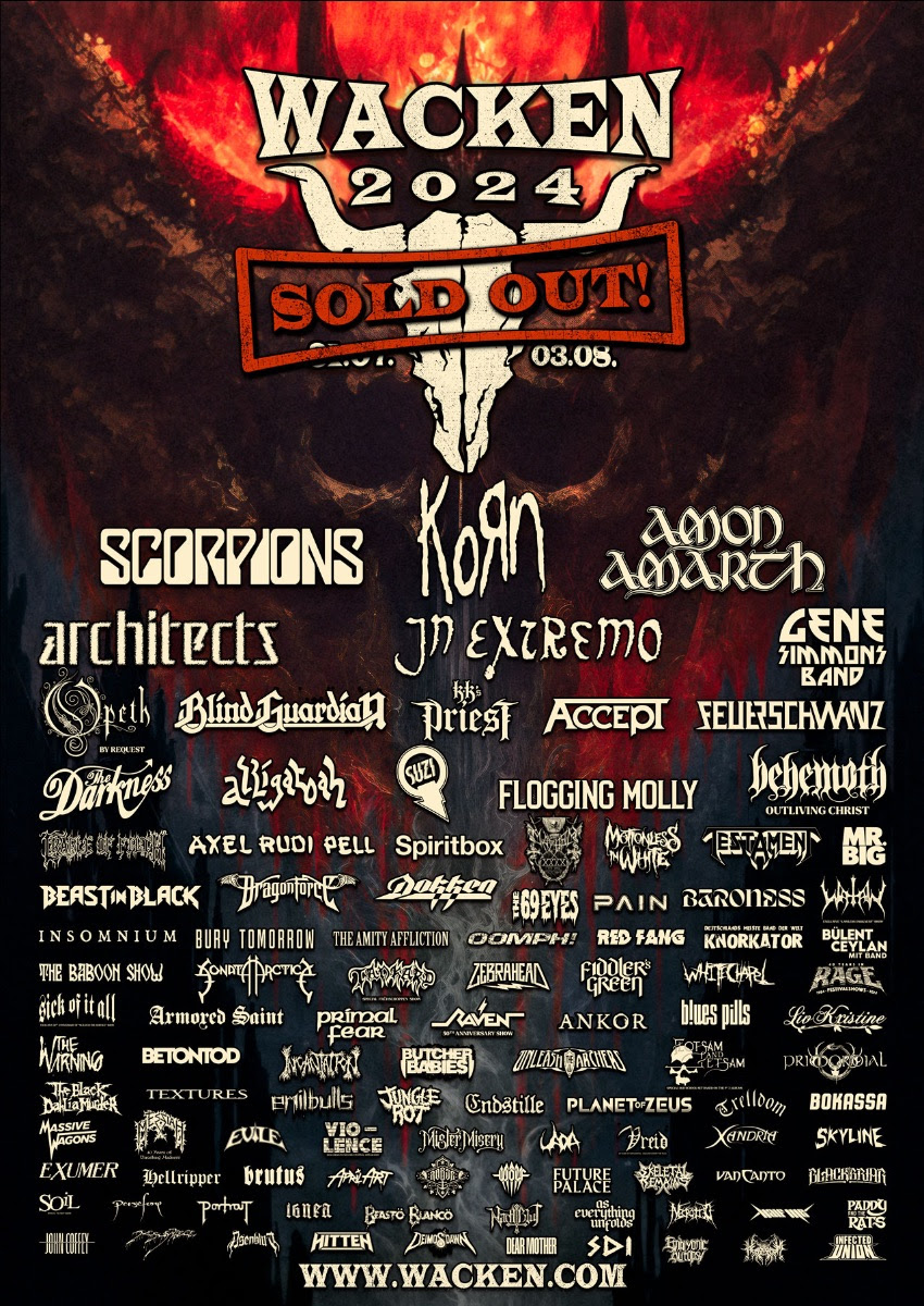 Wacken Open Air 2024 poster