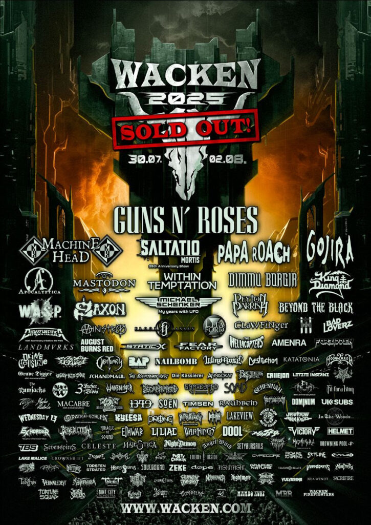 Line-up Wacken Open Air